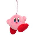 Jumping Kirby plushie from "Kirby Plush Mascot" merchandise line, by San-ei