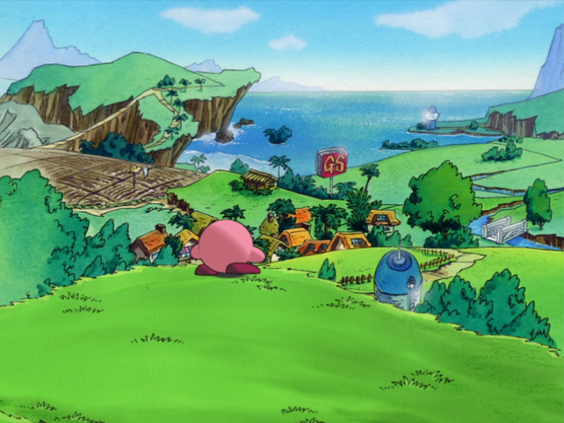 File:KRBaY E001 Kirby coming to Cappy Town screenshot.png