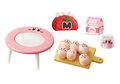 "Table" miniature set from the "Kirby's Happy Room" merchandise line, featuring a Maxin Tomato-themed tissue box