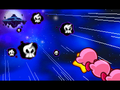 The Kirbys travel to Necro Nebula, the home base of the Skull Gang.