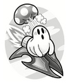 Cappy in the novel Kirby: Big Race in Pupupu Land!