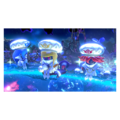 Credits image of the Three Mage-Sisters about to battle in Heroes in Another Dimension