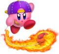 Artwork from Kirby Star Allies, where the Yo-Yo ability is combined with the Sizzle element