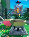 Kirby opening the water tank using Dome Mouth