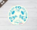 Special summer drink coaster given to customers who bought summer themed drinks in Kirby Café Tokyo in 2019