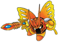 Artwork of Morpho Knight from the Find Kirby!! book