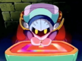 Meta Knight operating an electronic torture device in Escar-Gone
