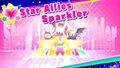 Kirby and friends on the Star Allies Sparkler