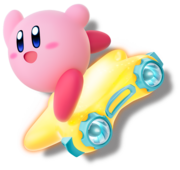 Kirby on the Warp Star