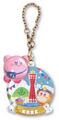 "Kobe / Port Tower" keychain from the "Kirby's Dream Land: Pukkuri Keychain" merchandise line.