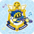 Artwork for "Kirby Pupupu Marching", featuring Magolor playing the electric violin
